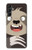 W3855 Sloth Face Cartoon Hülle Schutzhülle Taschen und Leder Flip für Samsung Galaxy A14 5G