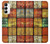 W3861 Colorful Container Block Hülle Schutzhülle Taschen und Leder Flip für Samsung Galaxy A14 5G