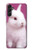 W3870 Cute Baby Bunny Hülle Schutzhülle Taschen und Leder Flip für Samsung Galaxy A14 5G