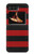 W2638 Black and Red Striped Hülle Schutzhülle Taschen und Leder Flip für Motorola Moto Razr 2022