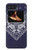 W3357 Navy Blue Bandana Pattern Hülle Schutzhülle Taschen und Leder Flip für Motorola Moto Razr 2022