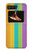 W3678 Colorful Rainbow Vertical Hülle Schutzhülle Taschen und Leder Flip für Motorola Moto Razr 2022