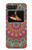 W3694 Hippie Art Pattern Hülle Schutzhülle Taschen und Leder Flip für Motorola Moto Razr 2022