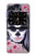 W3821 Sugar Skull Steam Punk Girl Gothic Hülle Schutzhülle Taschen und Leder Flip für Motorola Moto Razr 2022