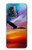 W3841 Bald Eagle Flying Colorful Sky Hülle Schutzhülle Taschen und Leder Flip für OnePlus Nord N300