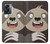 W3855 Sloth Face Cartoon Hülle Schutzhülle Taschen und Leder Flip für OnePlus Nord N300