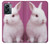 W3870 Cute Baby Bunny Hülle Schutzhülle Taschen und Leder Flip für OnePlus Nord N300