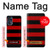 W2638 Black and Red Striped Hülle Schutzhülle Taschen und Leder Flip für Motorola Moto G 5G (2023)