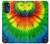 W3422 Tie Dye Hülle Schutzhülle Taschen und Leder Flip für Motorola Moto G 5G (2023)