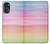 W3507 Colorful Rainbow Pastel Hülle Schutzhülle Taschen und Leder Flip für Motorola Moto G 5G (2023)