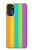 W3678 Colorful Rainbow Vertical Hülle Schutzhülle Taschen und Leder Flip für Motorola Moto G 5G (2023)
