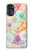 W3705 Pastel Floral Flower Hülle Schutzhülle Taschen und Leder Flip für Motorola Moto G 5G (2023)