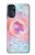 W3709 Pink Galaxy Hülle Schutzhülle Taschen und Leder Flip für Motorola Moto G 5G (2023)