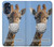 W3806 Funny Giraffe Hülle Schutzhülle Taschen und Leder Flip für Motorola Moto G 5G (2023)