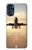 W3837 Airplane Take off Sunrise Hülle Schutzhülle Taschen und Leder Flip für Motorola Moto G 5G (2023)