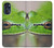 W3845 Green frog Hülle Schutzhülle Taschen und Leder Flip für Motorola Moto G 5G (2023)