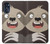 W3855 Sloth Face Cartoon Hülle Schutzhülle Taschen und Leder Flip für Motorola Moto G 5G (2023)