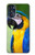 W3888 Macaw Face Bird Hülle Schutzhülle Taschen und Leder Flip für Motorola Moto G 5G (2023)