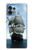 W1096 Sailing Ship in an Ocean Hülle Schutzhülle Taschen und Leder Flip für Motorola Edge+ (2023), X40, X40 Pro, Edge 40 Pro