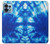 W1869 Tie Dye Blue Hülle Schutzhülle Taschen und Leder Flip für Motorola Edge+ (2023), X40, X40 Pro, Edge 40 Pro