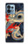 W2073 Japan Dragon Art Hülle Schutzhülle Taschen und Leder Flip für Motorola Edge+ (2023), X40, X40 Pro, Edge 40 Pro