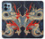 W2073 Japan Dragon Art Hülle Schutzhülle Taschen und Leder Flip für Motorola Edge+ (2023), X40, X40 Pro, Edge 40 Pro