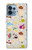 W2321 Food and Drink Seamless Hülle Schutzhülle Taschen und Leder Flip für Motorola Edge+ (2023), X40, X40 Pro, Edge 40 Pro