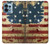 W2349 Old American Flag Hülle Schutzhülle Taschen und Leder Flip für Motorola Edge+ (2023), X40, X40 Pro, Edge 40 Pro