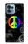 W2356 Peace Sign Hülle Schutzhülle Taschen und Leder Flip für Motorola Edge+ (2023), X40, X40 Pro, Edge 40 Pro