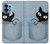 W2641 Pocket Black Cat Hülle Schutzhülle Taschen und Leder Flip für Motorola Edge+ (2023), X40, X40 Pro, Edge 40 Pro