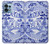 W2768 Willow Pattern Graphic Hülle Schutzhülle Taschen und Leder Flip für Motorola Edge+ (2023), X40, X40 Pro, Edge 40 Pro