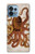W2801 Vintage Octopus Hülle Schutzhülle Taschen und Leder Flip für Motorola Edge+ (2023), X40, X40 Pro, Edge 40 Pro