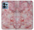 W2843 Pink Marble Texture Hülle Schutzhülle Taschen und Leder Flip für Motorola Edge+ (2023), X40, X40 Pro, Edge 40 Pro