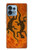 W2901 Lizard Aboriginal Art Hülle Schutzhülle Taschen und Leder Flip für Motorola Edge+ (2023), X40, X40 Pro, Edge 40 Pro