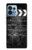 W2919 Vintage Director Clapboard Hülle Schutzhülle Taschen und Leder Flip für Motorola Edge+ (2023), X40, X40 Pro, Edge 40 Pro