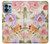 W3035 Sweet Flower Painting Hülle Schutzhülle Taschen und Leder Flip für Motorola Edge+ (2023), X40, X40 Pro, Edge 40 Pro