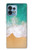 W3150 Sea Beach Hülle Schutzhülle Taschen und Leder Flip für Motorola Edge+ (2023), X40, X40 Pro, Edge 40 Pro