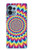 W3162 Colorful Psychedelic Hülle Schutzhülle Taschen und Leder Flip für Motorola Edge+ (2023), X40, X40 Pro, Edge 40 Pro