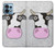 W3257 Cow Cartoon Hülle Schutzhülle Taschen und Leder Flip für Motorola Edge+ (2023), X40, X40 Pro, Edge 40 Pro