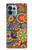 W3272 Colorful Pattern Hülle Schutzhülle Taschen und Leder Flip für Motorola Edge+ (2023), X40, X40 Pro, Edge 40 Pro