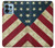 W3295 US National Flag Hülle Schutzhülle Taschen und Leder Flip für Motorola Edge+ (2023), X40, X40 Pro, Edge 40 Pro