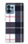W3452 Plaid Fabric Pattern Hülle Schutzhülle Taschen und Leder Flip für Motorola Edge+ (2023), X40, X40 Pro, Edge 40 Pro