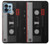 W3516 Vintage Cassette Tape Hülle Schutzhülle Taschen und Leder Flip für Motorola Edge+ (2023), X40, X40 Pro, Edge 40 Pro