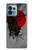 W3517 Japan Flag Samurai Hülle Schutzhülle Taschen und Leder Flip für Motorola Edge+ (2023), X40, X40 Pro, Edge 40 Pro