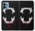 W3527 Vampire Teeth Bloodstain Hülle Schutzhülle Taschen und Leder Flip für Motorola Edge+ (2023), X40, X40 Pro, Edge 40 Pro