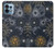 W3702 Moon and Sun Hülle Schutzhülle Taschen und Leder Flip für Motorola Edge+ (2023), X40, X40 Pro, Edge 40 Pro