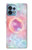 W3709 Pink Galaxy Hülle Schutzhülle Taschen und Leder Flip für Motorola Edge+ (2023), X40, X40 Pro, Edge 40 Pro