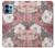 W3716 Rose Floral Pattern Hülle Schutzhülle Taschen und Leder Flip für Motorola Edge+ (2023), X40, X40 Pro, Edge 40 Pro