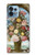 W3749 Vase of Flowers Hülle Schutzhülle Taschen und Leder Flip für Motorola Edge+ (2023), X40, X40 Pro, Edge 40 Pro