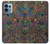 W3815 Psychedelic Art Hülle Schutzhülle Taschen und Leder Flip für Motorola Edge+ (2023), X40, X40 Pro, Edge 40 Pro